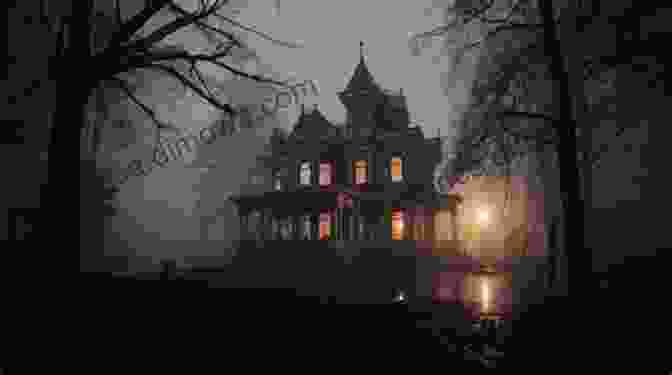 An Ominous Victorian Mansion Shrouded In Fog, Its Windows Glowing With An Eerie Light, Hinting At Secrets Within The Big Of New Jersey Ghost Stories (Big Of Ghost Stories)