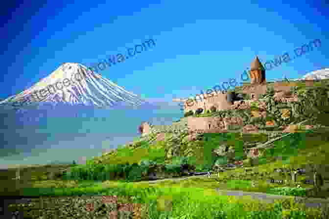 Armenia Alight Book Cover, Showcasing An Ethereal View Of Mount Ararat. Armenia Alight Jim Kayalar