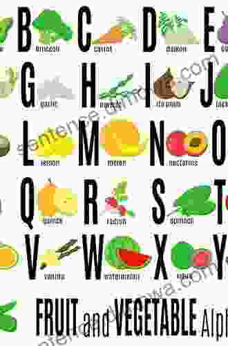 Learn Alphabets Vegetables Fruits: For Kids Simple illustrations for Learning Fruits vegetables and Alphabets